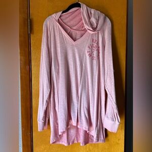 torrid Pink Hooded Breast Cancer Awareness Super Soft Graphic Tunic